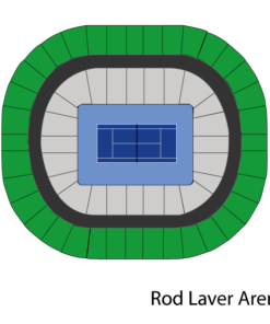 tennis stadium labeled rod laver arena