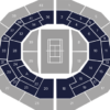 Seating chart of a tennis stadium